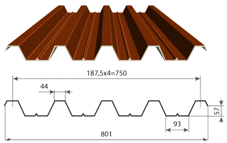 Профлист Н57